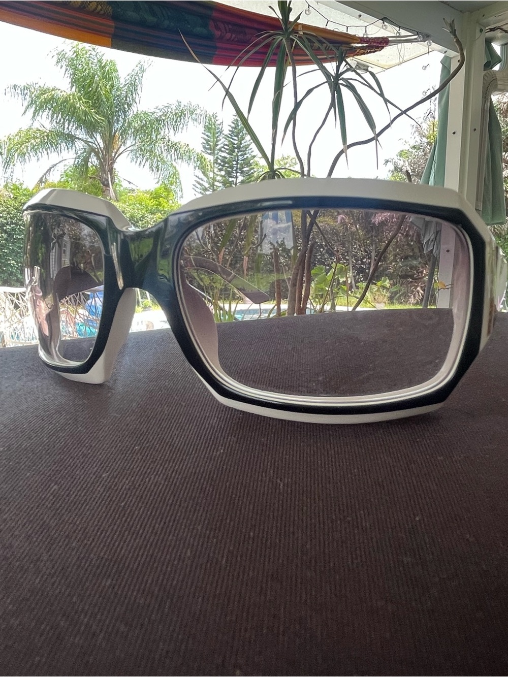 Vintage Missoni MI56604 Oversized Black White Sunglasses Made Italy Y2K - Picture 9 of 9
